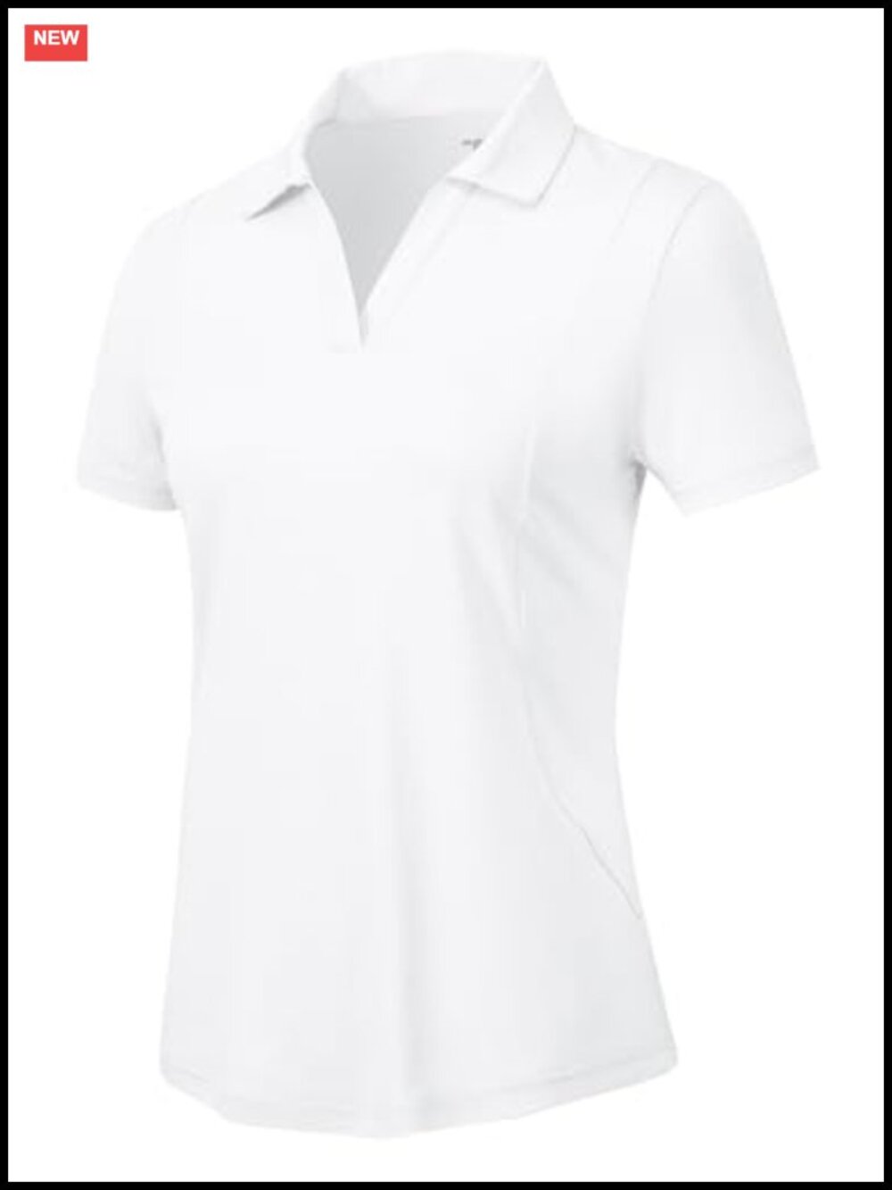 Women's Golf Polo Shirt Short Sleeve V-Neck UPF 50+ Quick Dry